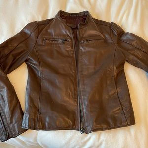 Levi leather racer jacket